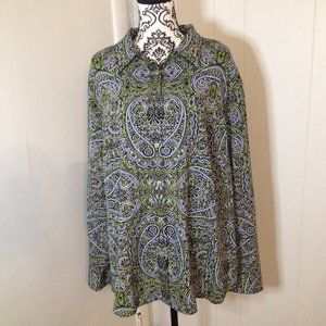 Jones New York Signature Women Top Button Down 3x